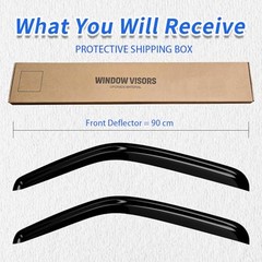 Window Rain Guards Compatible 2007-2013 Chevy 07-13 GMC Sierra 1500 Regular Cab