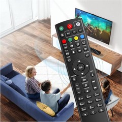 Durable Remote for Super Box, Easy to Use with Immediate Functionality – Black