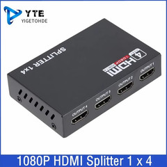USB HDMI Splitter 1 In 4 Out Signal Amplifier Multiple Display HDTV Adapter Hub