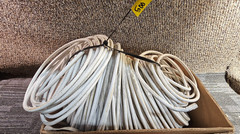 WHITE SOLID COPPER SINGLE CONDUCTOR 500 FEET COAXIAL CABLE