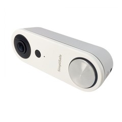 SimpliSafe Wired Wi-Fi video Doorbell Pro 1080p HD Smart security Camera White