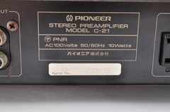 Pioneer C-21 Stereo Pre-Amplifier WL1108386 With Transformer Working In Stock