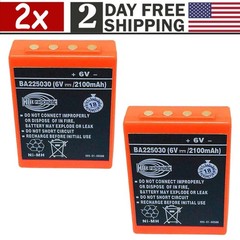 [2 Pack] 2100mAh BA225030 6V Ni-Mh Battery For HBC Pump Truck Remote Control
