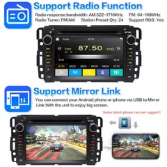 Car Radio Stereo CD DVD Player Carplay For GMC Chevrolet Yukon Silverado Tahoe