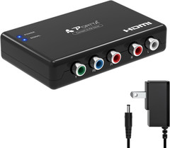 Component to HDMI Converter, Ypbpr RGB + R/L Audio to HDMI V1.3 Converter Adapte