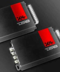 DS18 Ultra Compact Class D 4-Channel Powersports/Marine Speaker Amplifier Amp X4