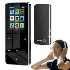 Reproductor MP3 Soporte 128GB Bluetooth sin pérdidas Música FM Radio Grabadora