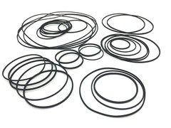 56pcs Premium Recorder Rubber Drive Belt Set Black for Dvd CD Vcr Cassette