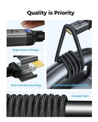 8K 4K Mini HDMI to HDMI Cable 6.6FT, Mini HDMI 2.1 Cord [8K 60Hz, 4K@240Hz 144Hz