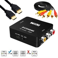 RCA AV to HDMI HD Converter Composite CVBS Video Adapter Wii NES SNES