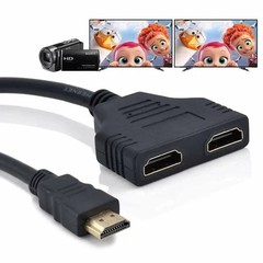 4K HDMI Cable Splitter Adapter Converter 1 In 2 Out 1 Male to 2 Female