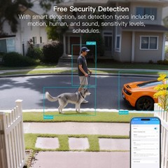 X2 VIMTAG 5G/2.4G 2.5K Cameras for Home Security-Outdoor/Indoor White Black