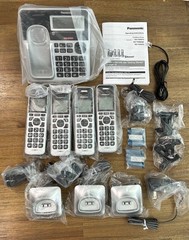 Panasonic KX-TG994SK DECT 6.0 Bluetooth 4-Handset Cordless Phone System (No Box)