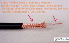 E06 (0.5m 1.5ft)—Digital Coaxial 75Ω 3.5mm TS to RCA Audio Cable Canare LV-61S