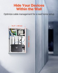 VEVOR Structured Media Enclosure 20 in Recessed in-Wall TV Media Box with Cover