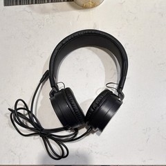 RockJam Wired Over-Ear Headphones Black 3.5mm Jack Adjustable Headband