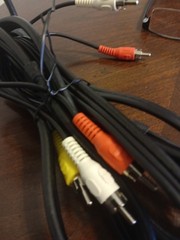 Rg 59/u Coaxial Cable 7f10in Red White Yellow