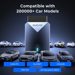 MUCAR BT200 MAX OBD2 Scanner Auto AI Diagnostic Tool All Software Free Auto Vin