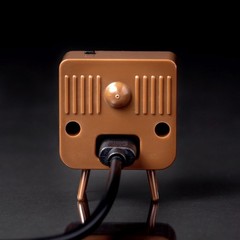 TinyTV 2 Portable Retro Mini TV, Brown