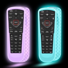 2 Pack Remote Cover for Dish Network Control 52.0/54.0, Purple, Blue