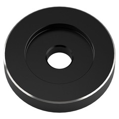 45 RPM Center Record Adapter 7 Inch Vinyl Turntable Solid Aluminum Black