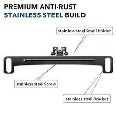 Universal Stainless Steel Backup Camera Mount – 170° Adjustable 2026 Upgraded
