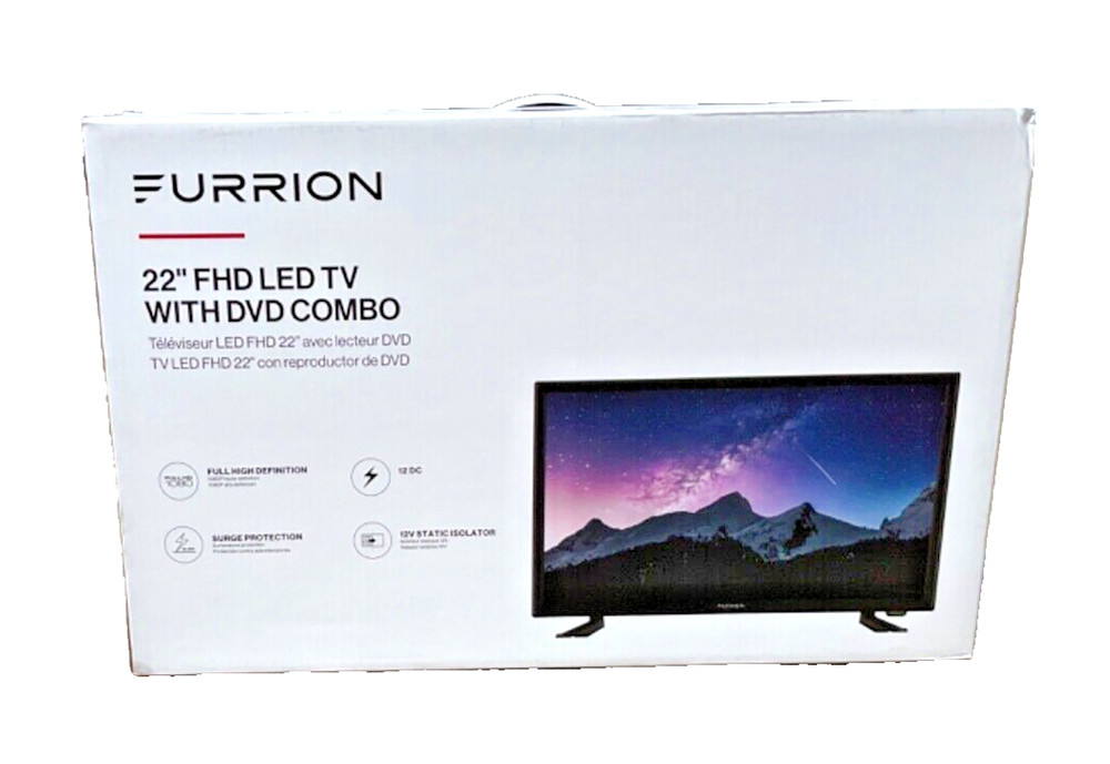 Furrion 22″ FHD LED TV With DVD Combo Camper-RV-Motorhome