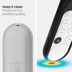 Google Chromecast Remote Case | Spigen [Silicone Fit] Shockproof Slim Cover