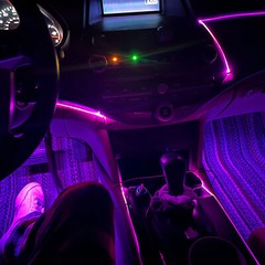 10M RGB 8 in 1 RGB Car Atmosphere Interior LED Guide Fiber Optic Ambient Light