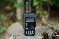 Baofeng UV-5R / BF-F9 – Black Exoskeleton Cage – Textured Finish