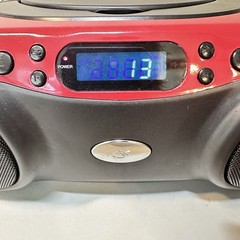 GPX BC232R CD/Radio/CD-R Playback Boombox Red and Black