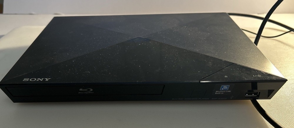 Sony BDP-S3200 Blu-ray DVD Player HDMI WiFi | Tested | Cord Yes, Remote No