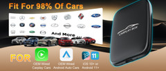 3 in 1 Wireless Carplay Adapter, Wireless Carplay and Android Auto Adapter Netfl