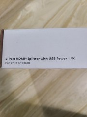 StarTech.com HDMI Splitter 2-Port with USB Power 4K UNIVERSAL KIT