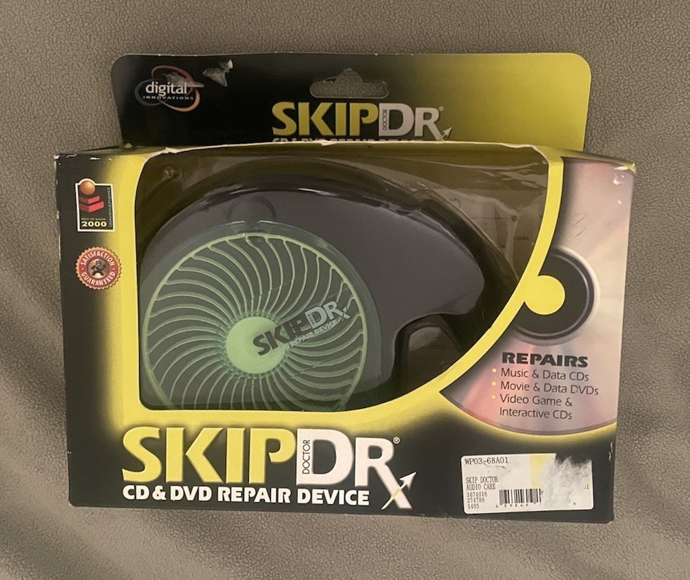 Skip Dr CD & DVD Repair Device Digital Innovations Model 10108 New Open Box