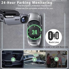 GPS 4K Dash Cam Wireless WiFi Front Car DVR Camera Video Recorder G- Sensor
