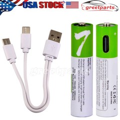 1.5V 2600mWh AA / AAA Battery Type-C USB Rechargeable Lithium ion Batteries Lot