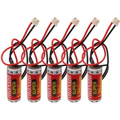 5Pcs 3.6V ER10/28 ER10280 Lithium Battery Mitsubishi FX2NC-32BL Battery w/ Plug