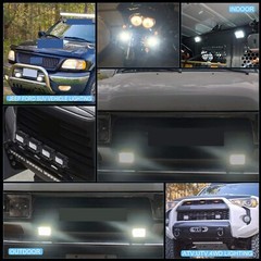 4X 4″inch LED Work Light Bar Combo Spot Offroad Truck SUV ATV Driving Fog Pods