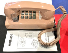Brand New ~ CORTELCO 255413-VBA-20M Wall Phone BEIGE 2554-V-BG UPC 048044255123