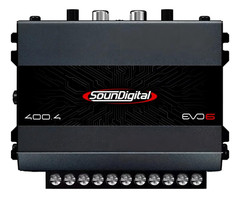SounDigital EVO 400.4 400W 4 Channel Class D Car Audio Amplifier Compact High Ef