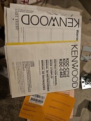 Kenwood KDCX815 OEM Box And RC-520 Remote Control And Manual And Brackets