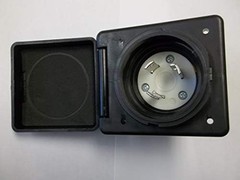 twist locking Black 30 amp RV, trailer, Marine power inlet box, Nema L5-30P