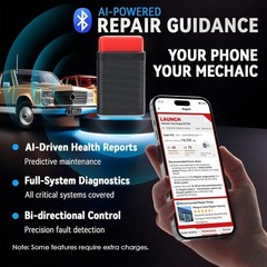 LAUNCH AIOBD Mini Bluetooth OBD2 Diagnostic Tool Scanner for Android iOS