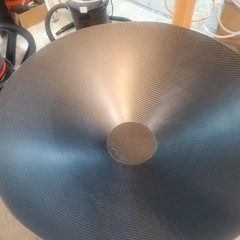composite 32″ subwoofer cone made to order your choice of face material! 6″ coil