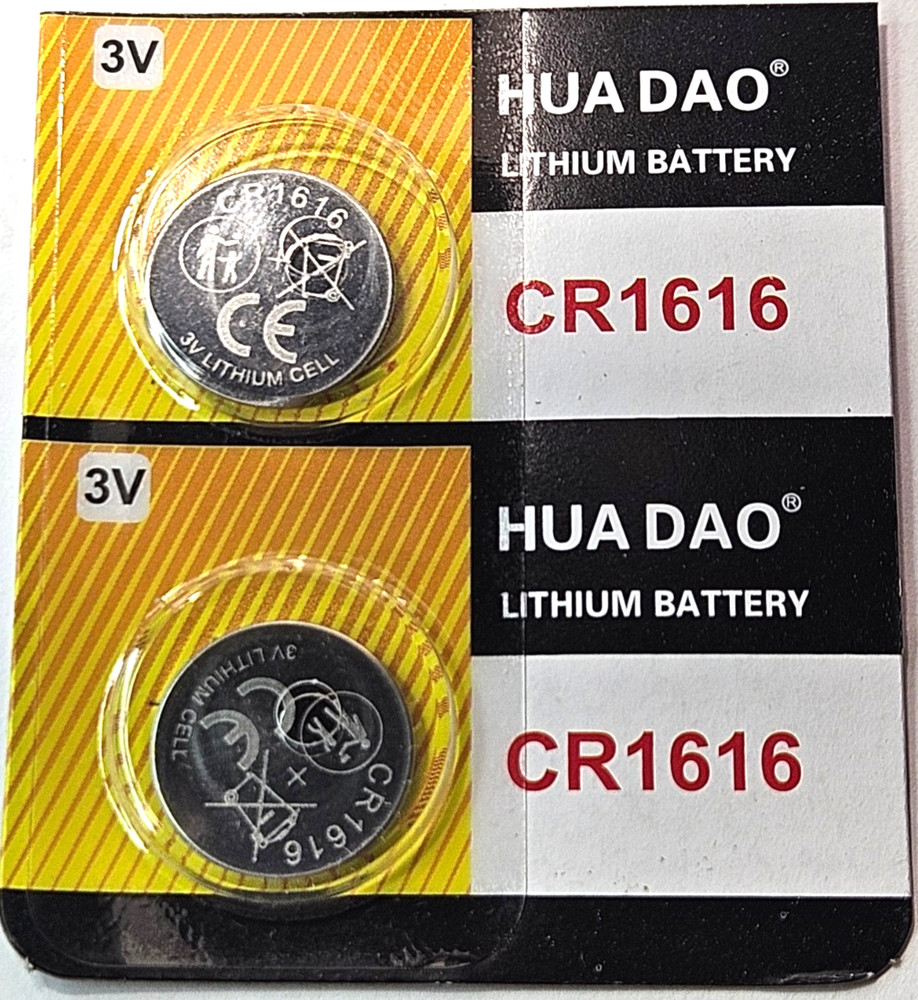 2 PACK CR1616 3V LITHIUM (GREATEXP 12/31) ECR1616 DL1616 FREE SHIPPING