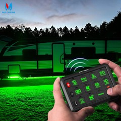 4/6 Gang Wireless Switch Panel ON-OFF Strobe Control System LED Work Light Bar