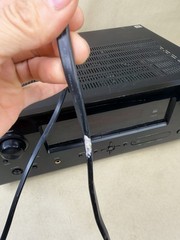Denon AVR-590 5.1 Channel AV Surround Receiver HDMI Tested Powers On Read