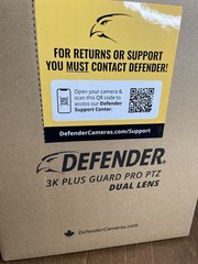 Defender GuardPro 3K PLUS Dual Lens PTZ WiFi 6 Plug-in Outdoor Security Camera