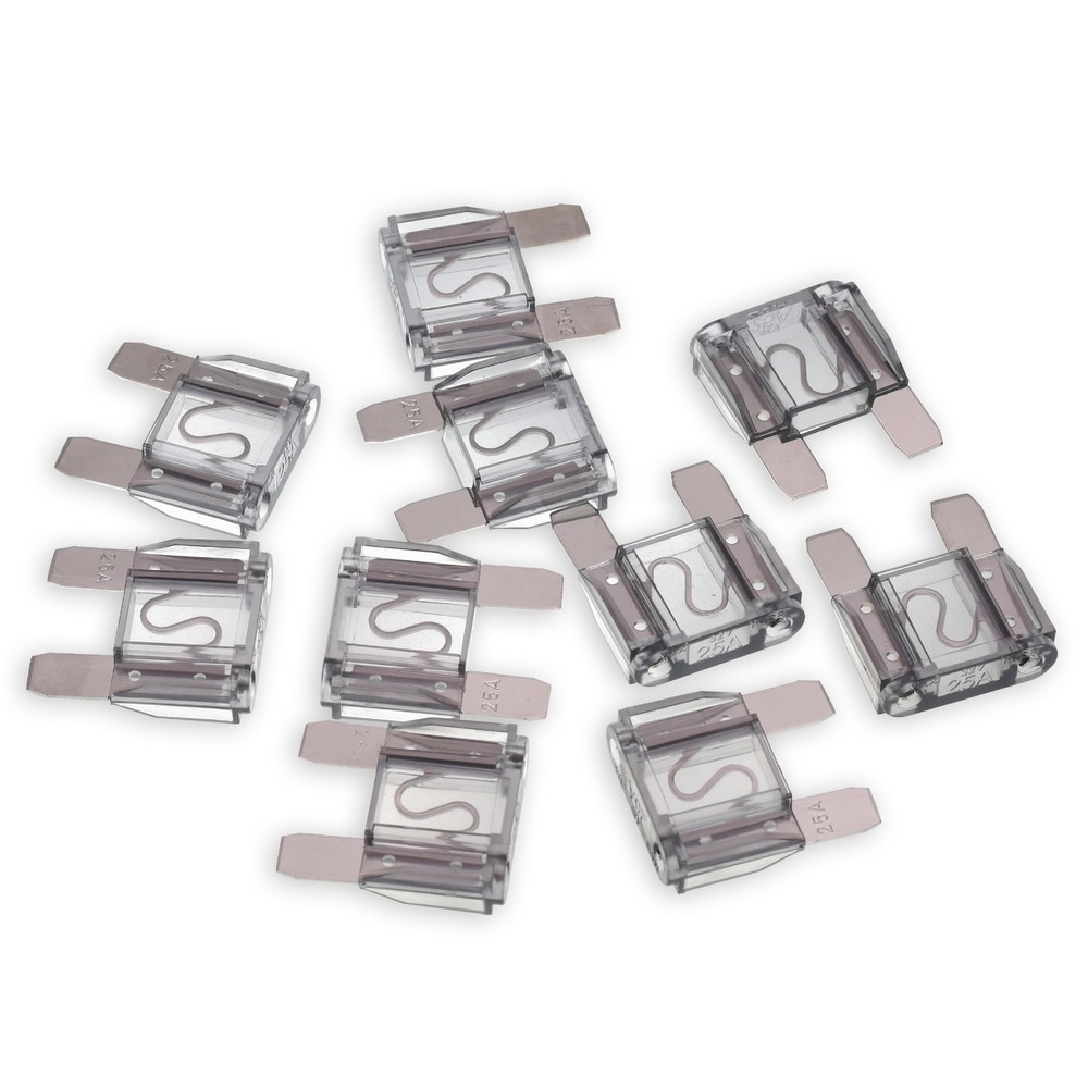 10pcs 25A Amp MAXI APX Maximum Large Blade Fuse for Auto Boat Truck RV Car Audio